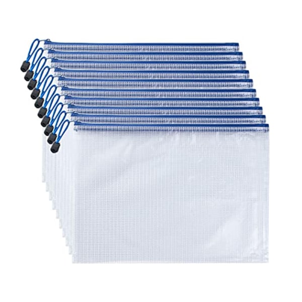 INF Zippåsar för A4 dokument 12-pack Vit