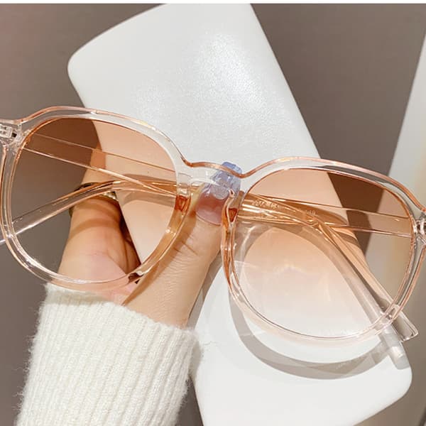 Stilfulde Oversized Solbriller med Etui Pink Pink