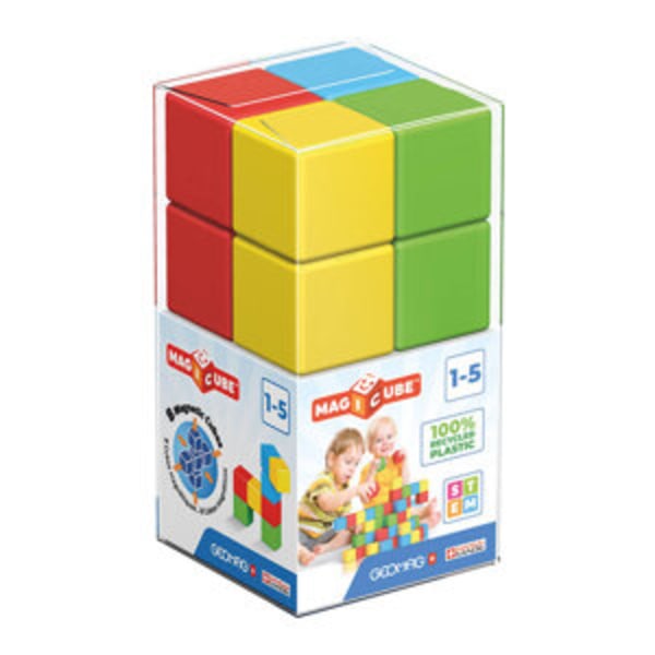 Magicube Color Recycled Crystal magnetiska tegelstenar 8 element GEOMAG GEO-054