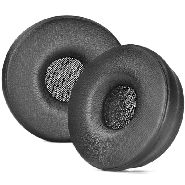 2-pack öronsnäckor - Svarta stereoöronsnäckor i proteinläder för Jabra Engage 55/65/75
