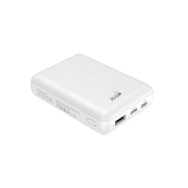 Powerbank 10 000mAh LiPolymer Ultracompact 2.1A 1xUSB-C 1xUSB-A 1xMicroUSB Vit