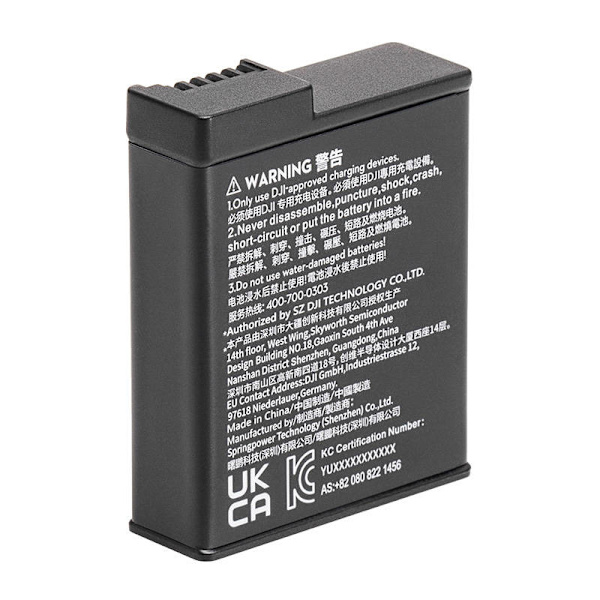 DJI Osmo Action 3 Extreme-batteri