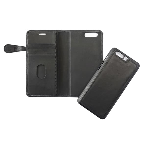 Mobilfodral 3 Kortfack Svart - Huawei Honor 9