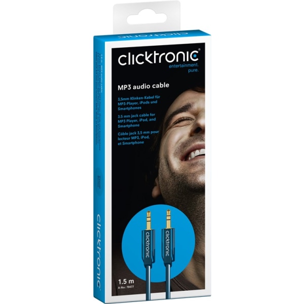 Clicktronic 3,5 mm AUX-kabel, stereo