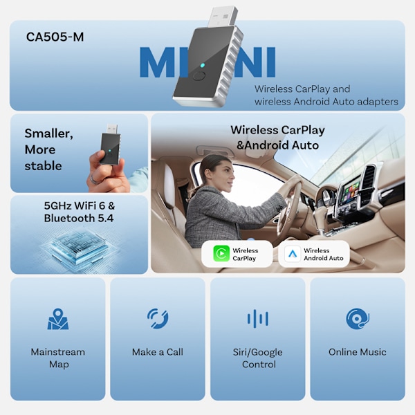 Trådlös CarPlay-adapter