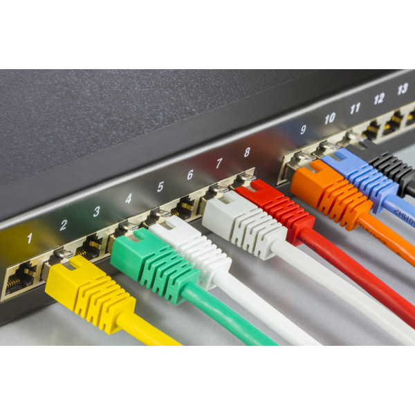 F/UTP Cat6 patch cable, 10m, 250MHz, Delta-certified, LSZH