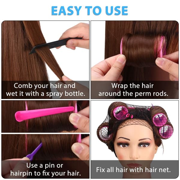 Air Bangs Curler Kit - Självhäftande Hårrullar för Perfekt Bangs Styling