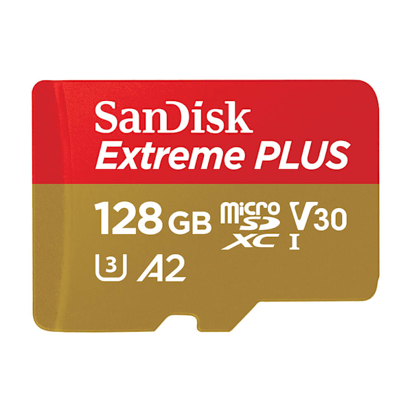MicroSDXC Extreme Plus 128GB 200MB/s A2 C10 V30 UHS-I
