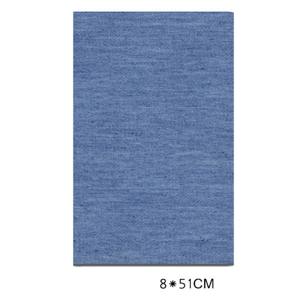 Denim Patch Broderet Applique Jean Patch Blå