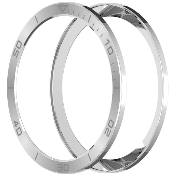 Premium Sølv Bezel til Garmin Tactix 8 51mm Solar Edition