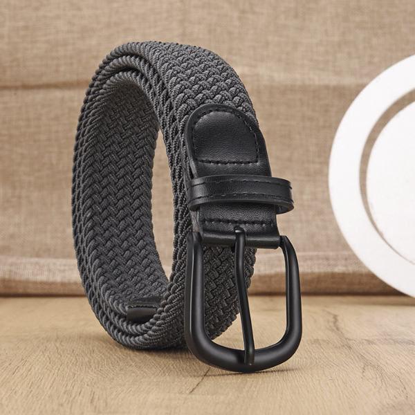 Ei reikää elastinen kudottu vyö Grey L Grey L