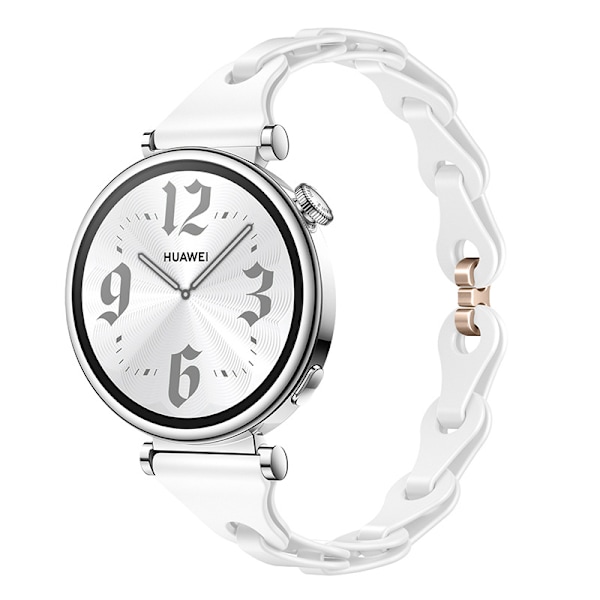 Silikonarmband för Huawei GT5/4 - 18mm Vit