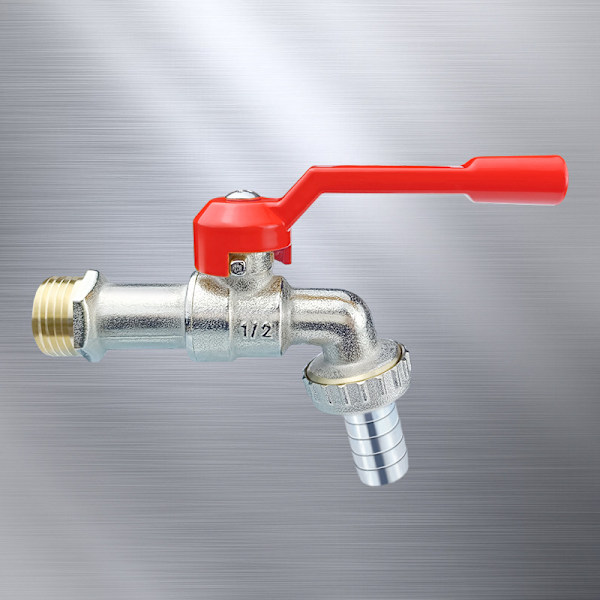 Rød messing dobbelt hoved vandhane med dyseadapter Model 5