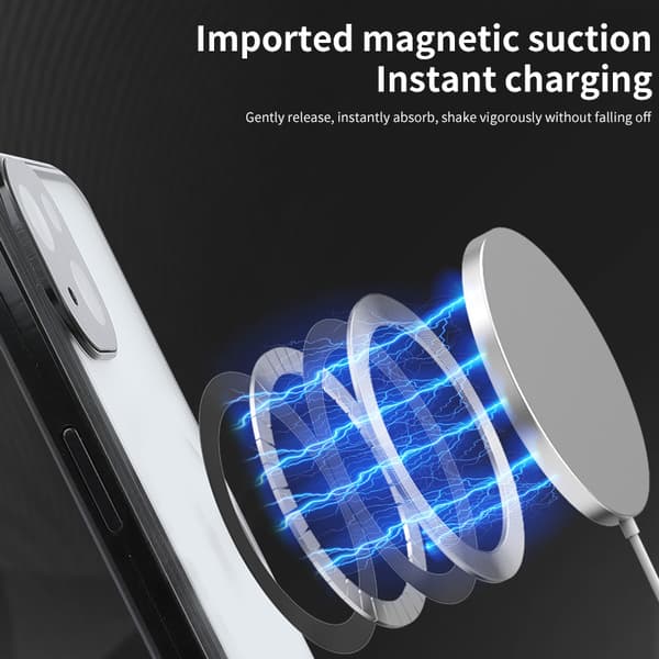 Magnetisk etui med privatlivsbeskyttelse til iPhone Silver iPhone 13 Silver