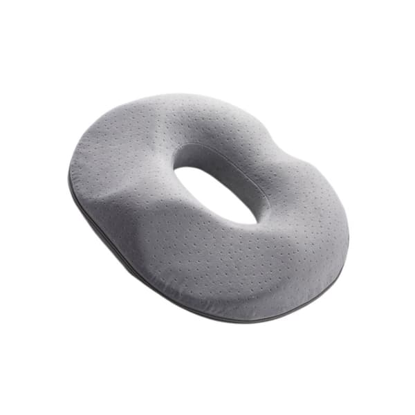 memory foam sædepude trykaflastende til kvinder til kontor og bil 3D kontur åndbart polyesterbetræk ergonomisk støtte til lang siddetid Grey Grey