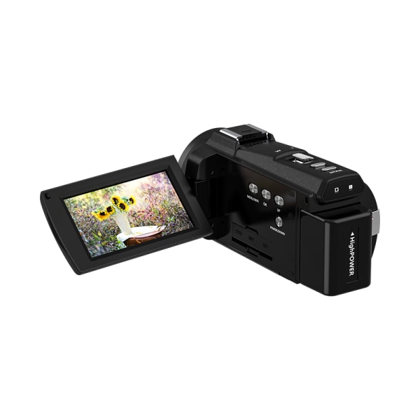 INF Videokamera 4K UHD/48MP/16x zoom vidvinkel/vidvinkelobjektiv