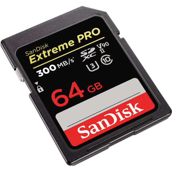 SANDISK SDXC Extreme Pro 64GB 300MB/s UHS-II V90
