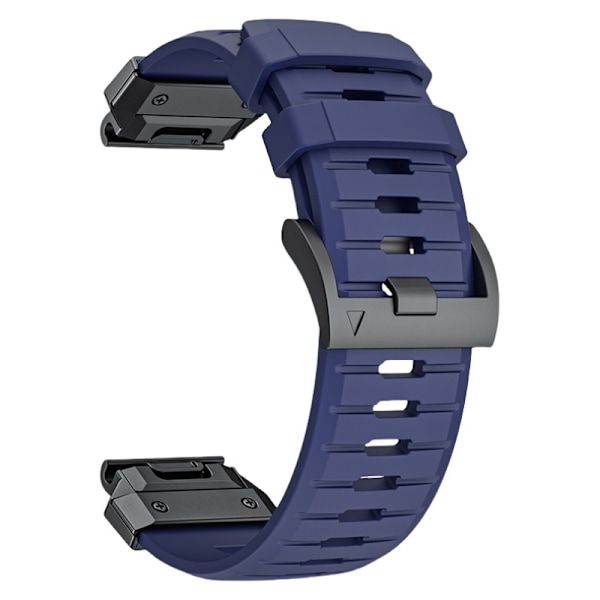 Premium Garmin Fenix 8 Rem: Fluororubber Urrem Blå 26 mm