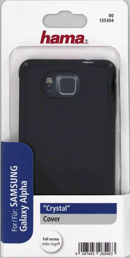 Mobilskal Crystal Samsung Alpha Svart