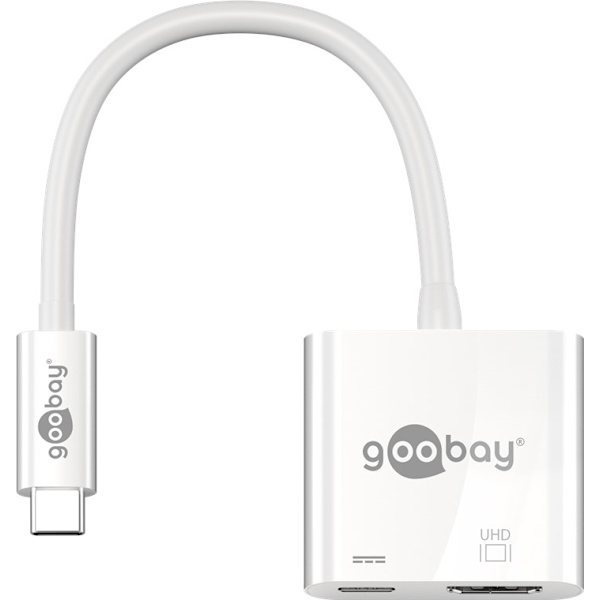 USB-C™-adapter till HDMI™ 4K @ 60 Hz, PD, vit
