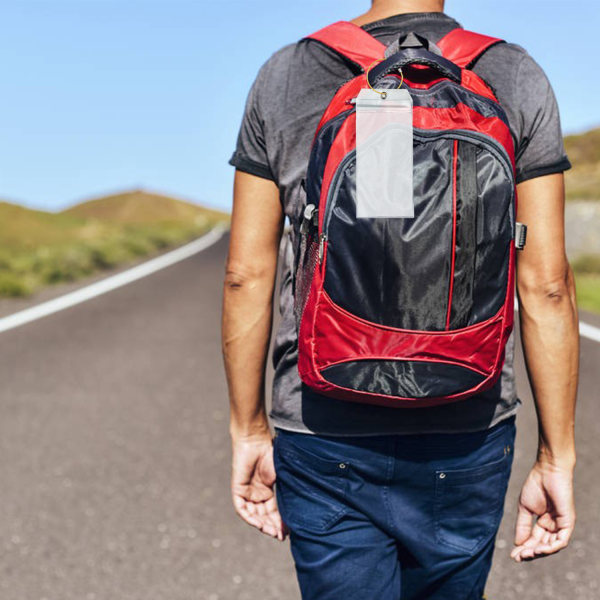 Bagage Nyckelringar och ID Tag Hållare Svart