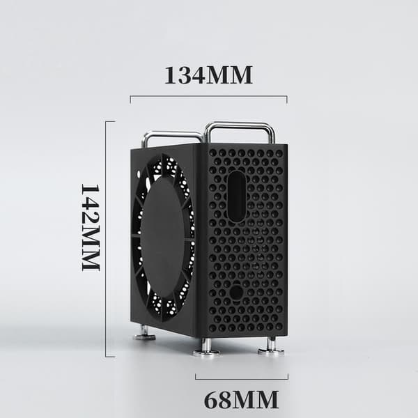 Suojakotelo ja jalusta Mac mini M4/Pro:lle Black Black