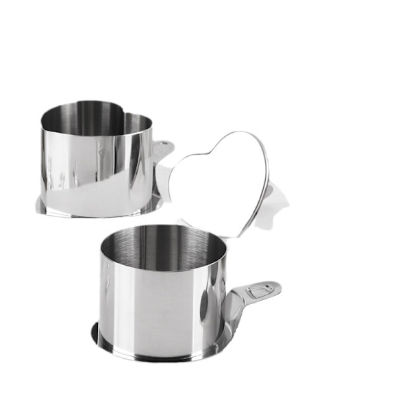 Rustfrit stål Mousse Ringe Sæt med 3 (PP taske) Hjerteformet