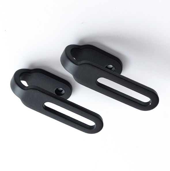 2-pack gardinväggskrokar, zinklegering draperikrokar för vägg Black Black