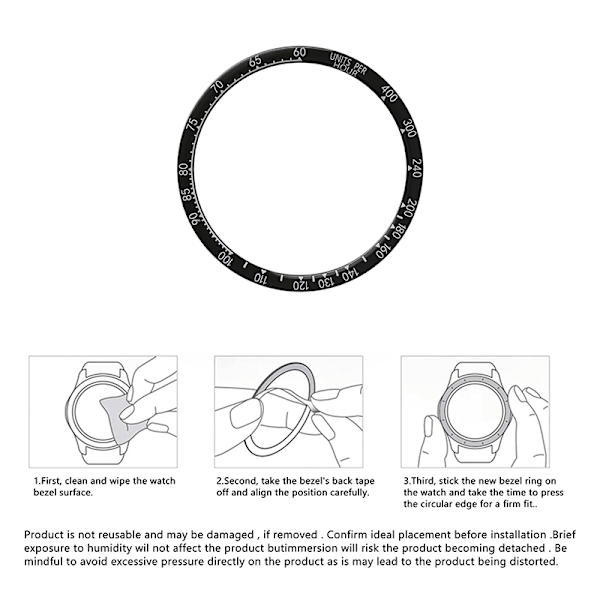 Svart och vit ram för Fenix 8 (51mm) - Färgstark utgåva