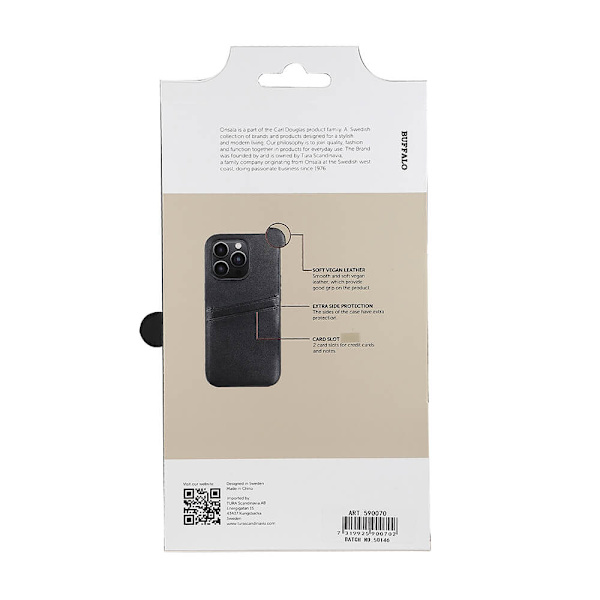 Mobilskal PU Svart - iPhone 14 Pro