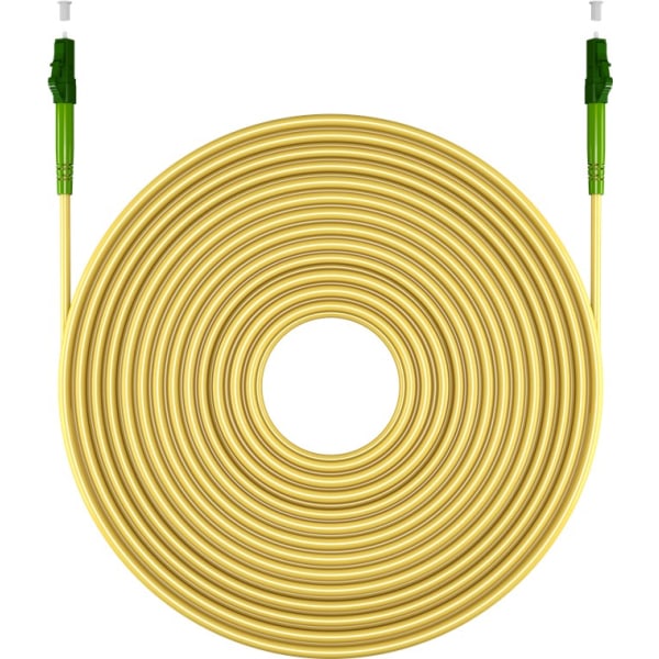 Fiberoptisk kabel (FTTH), Singlemode (OS2) Yellow, gul (Simplex), 25 m