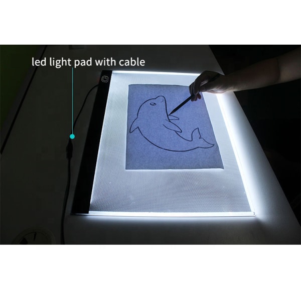 INF LED-ljusplatta/-ritplatta A3 ljusbord med USB