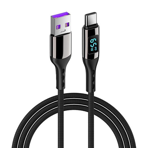 USB-C PD snabbladdningskabel 100 W Svart 1 m