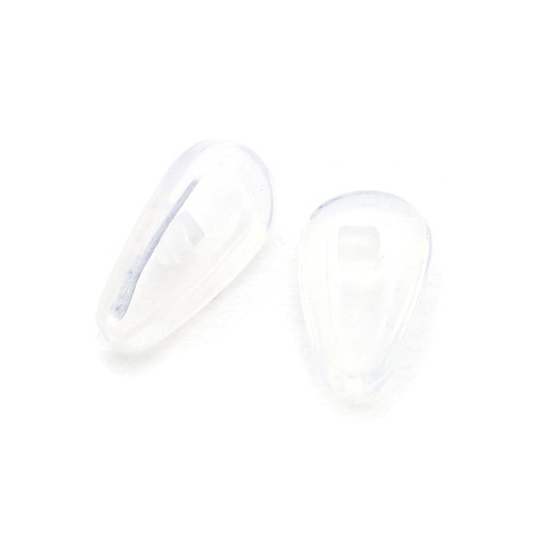 30 par A2 silikon näskuddar i stor storlek för glasögon Transpar Transparent