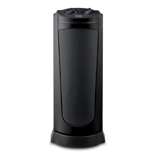 Keramisk Tornvärmare 2000W Svart Svart
