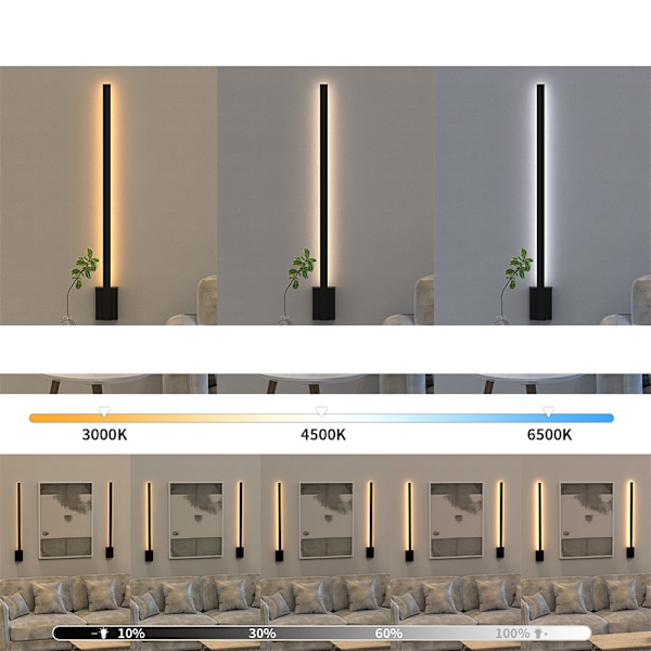 Vedenpitävä ulkokäyttöön tarkoitettu LED-seinävalaisin Type-C-latauksella