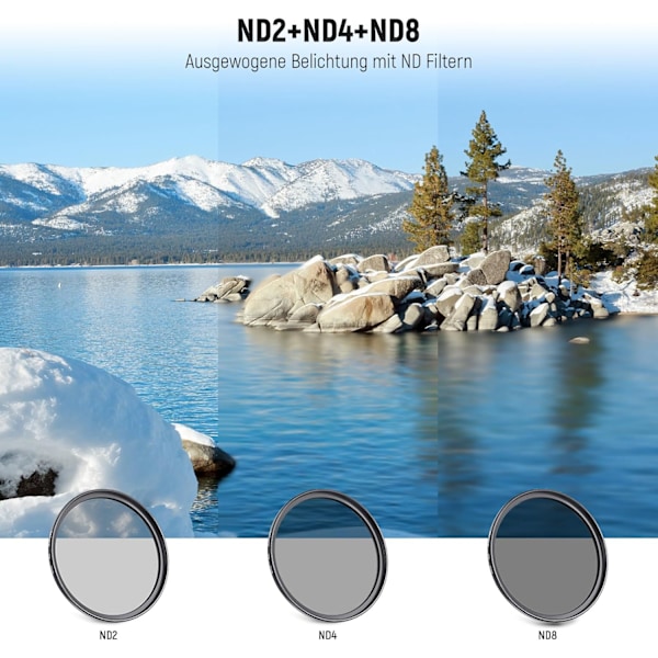 Makro-nærfilter sæt +1 +2 +4 +10 67 mm