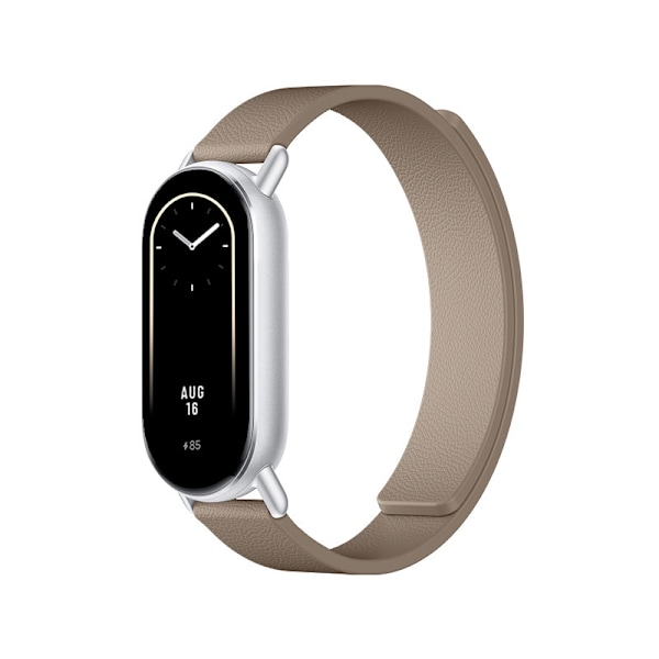 Läderarmband för Xiaomi Band 8/9 - Magnetisk Brun