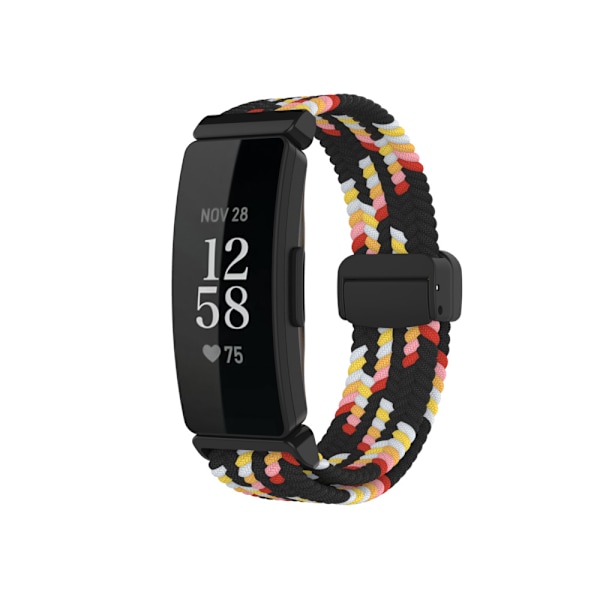 Stilrent vävt magnetband i nylon för Fitbit Inspire 3 Flerfärgad