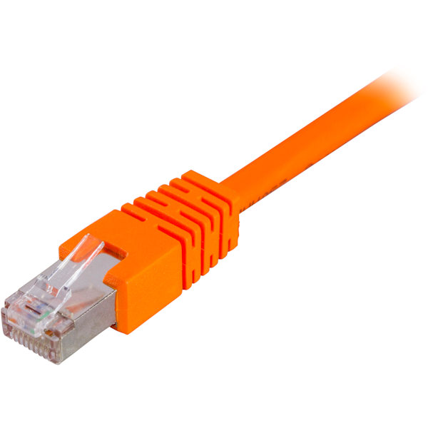 F/UTP Cat6 patch cable 1m, orange