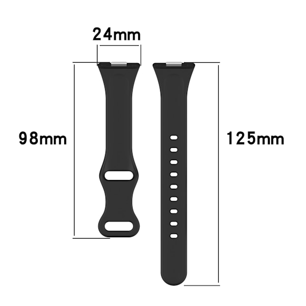 Silikone Huawei Watch Fit 3/4 Rem - Erstatningsbånd Sort