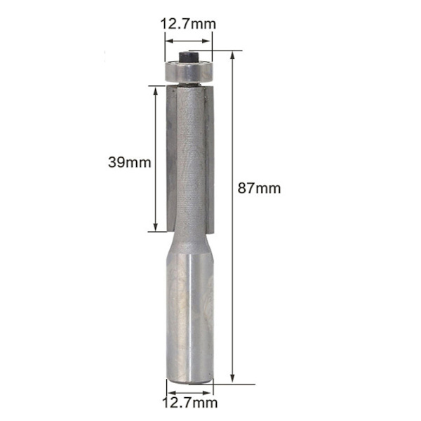 Kovametallireunaleikkuri 1/2"x1/2"x1-1/2" hopea - Puuntyöstöön Malli 4