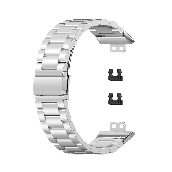 Rostfritt stål klockarmband för Huawei Watch Fit Silver Silver
