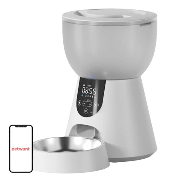 Petwant 4L automatisk foderautomat F17-LED