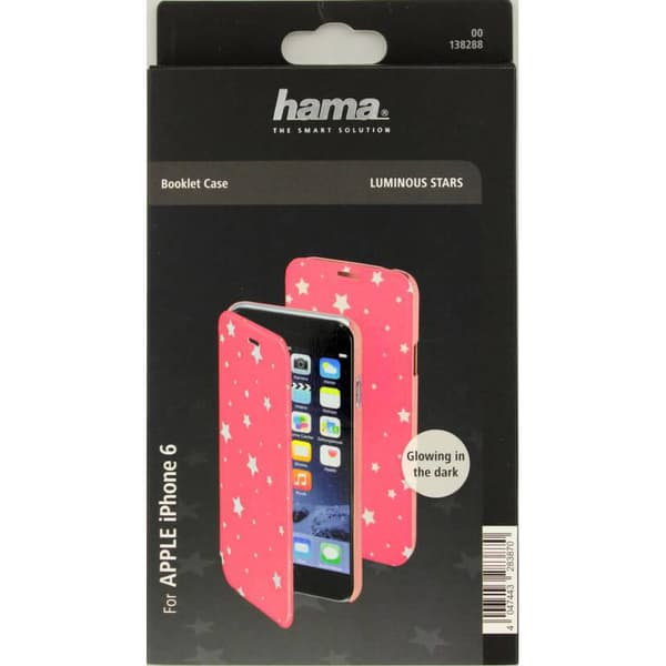 Plånboksväska DesignLine iPhone6/6S Star Glow Rosa