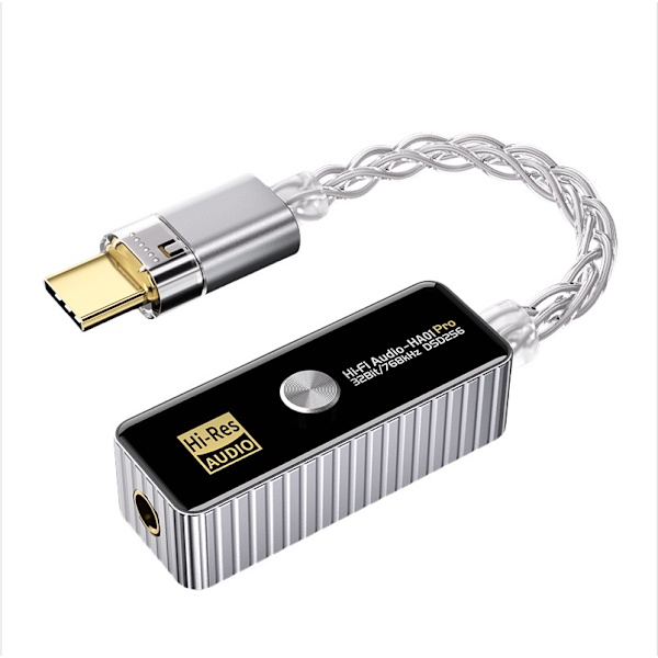 BJ06-Pro (HA01 PRO) Type-C til 3,5 mm hovedtelefon-lydadapter Silver Silver