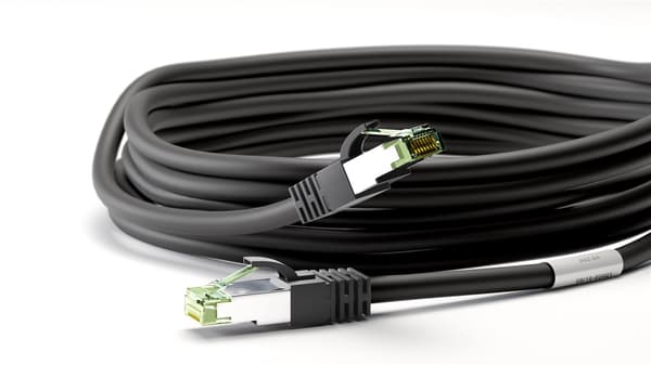 Patch-kaapeli CAT 8.1, S/FTP (PiMF), musta