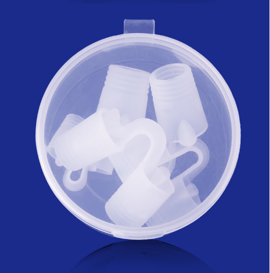 Anti-snarkring Näsklämma mot snarkning 4-pack Transparent Transparent