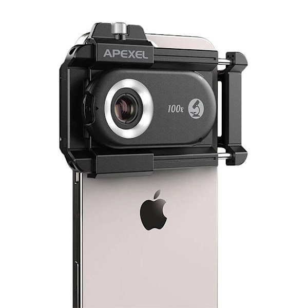 3x CPL linse / mikroskop til smartphone Apexel APL-MS3IN1, 200x / 150x / 100x