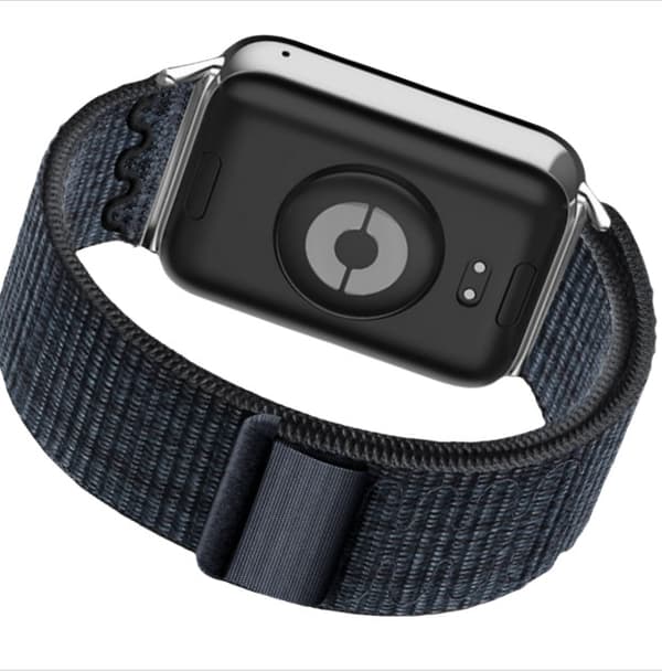Alpine Loop -punottu nailonkellonranneke Xiaomi 9 Pro / 8 Prolle Black+Blue Black+Blue